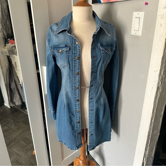 Dollhouse | denim dress size medium - Picture 1 of 6